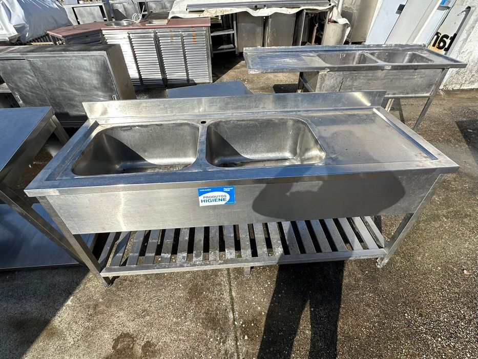 Bancada Lava loucas duas cubas