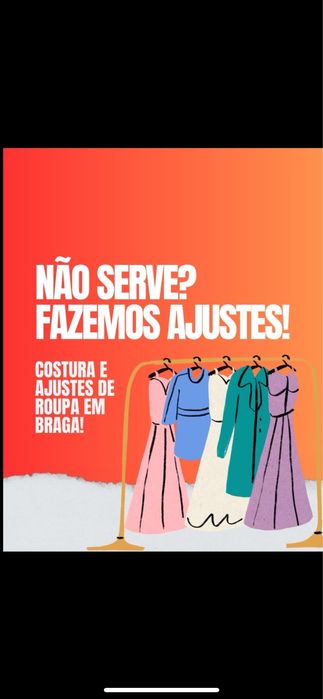 Serviços de costura/ ajuste de vestuário