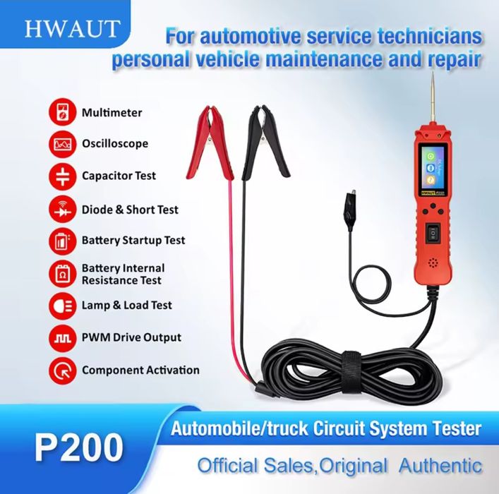Hwaut Р200 тестер автомобильных цепей автомобильный диагностический