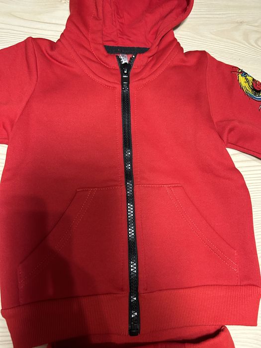 Теплий спортивний костюм на флісі для дівчинки  розмір 92-98