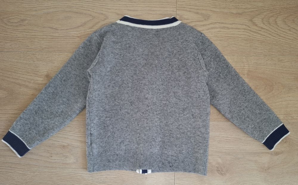 Костюм кардиган+спідничка, сірий, теплий, 6-8 років