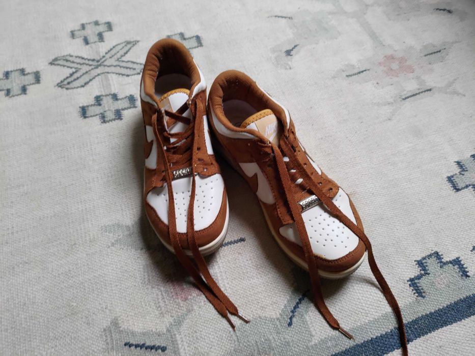 Nike Dunk Low LX Sapatilhas Originais - Castanho/Branco - Tamanho: 40
