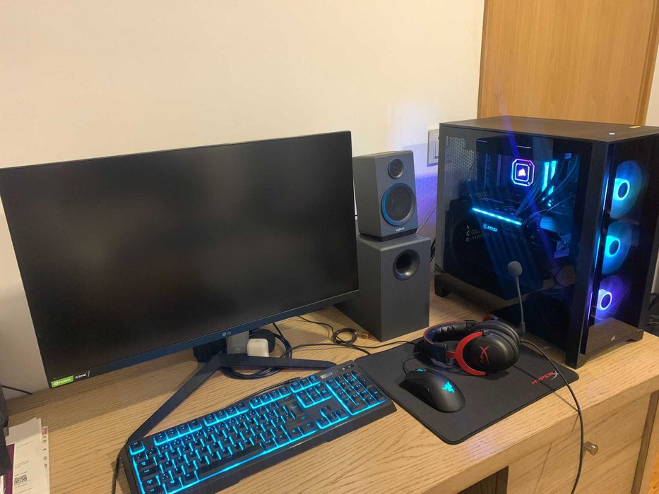 PC Gaming Core I9 RTX3060Ti 32GB Ram 1TB Disco Water Cooler