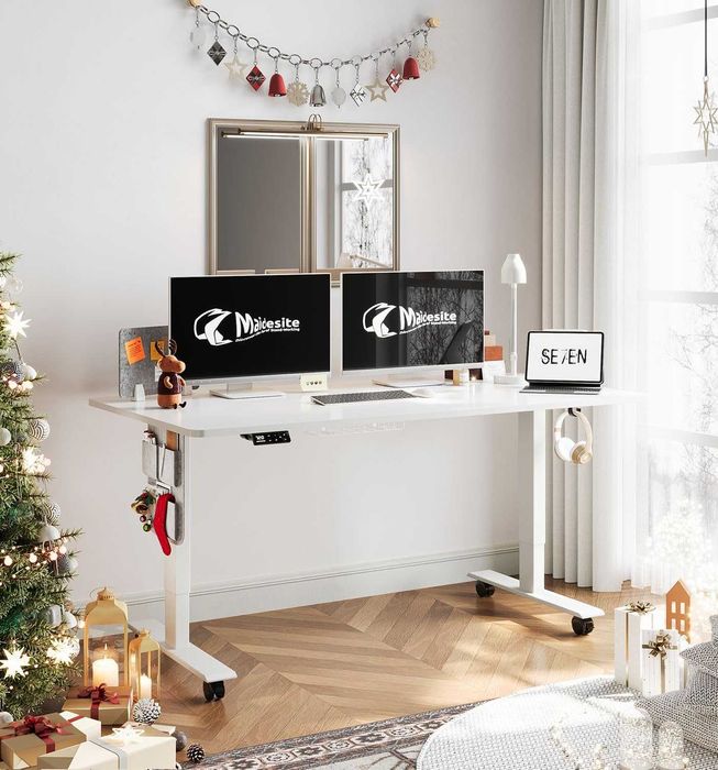 Nowe biurko elektryczne /regulowane / blat 140x70cm / MAIDeSITe !K615!