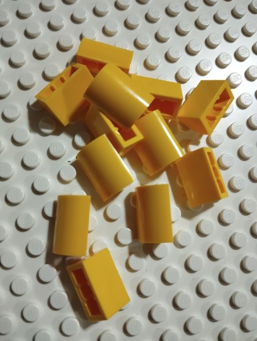 Lego 37352 Skos zaokrąglony 1x2 Żółty 10 szt. Nowe , Dostępna większa ilość