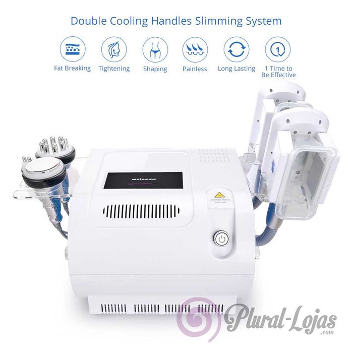 CRIOLIPOLISE DUPLA + Cavitação 60 Watts + RadioFrequencia 150 watts
