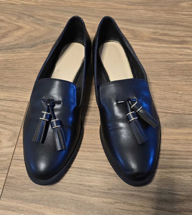 Loafersy czarne Zara rozm. 39