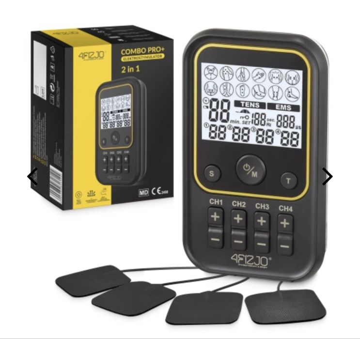 Elektrostymulator bezprzewodowy PRO+ 4FIZJO z ładowaniem USB