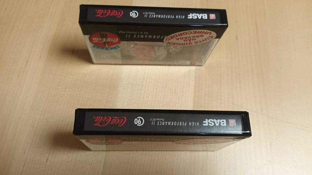 2 cassetes audio BASF novos colecionável