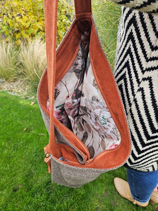 Duża torba na ramię handmade