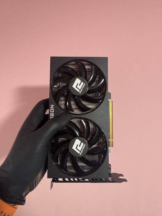 Відеокарта Power color Rx 6600xt 8gb з дефектом!