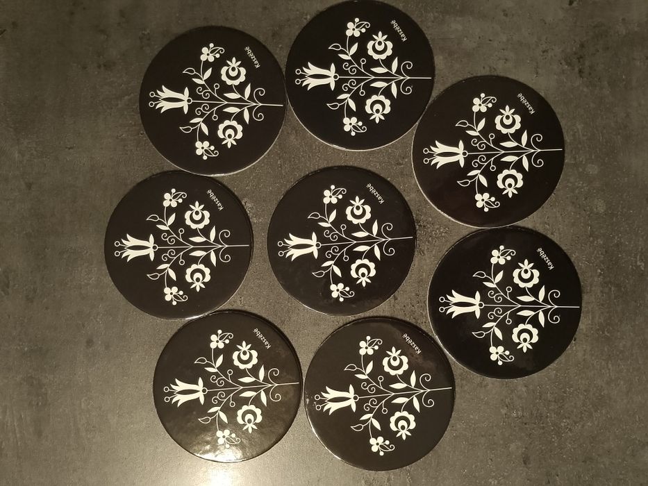 Zestaw 8 podkładek pod kubek - kaszubskie motywy