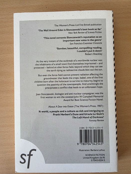 Livro "The Wall Around Eden" de Joan Slonczewski