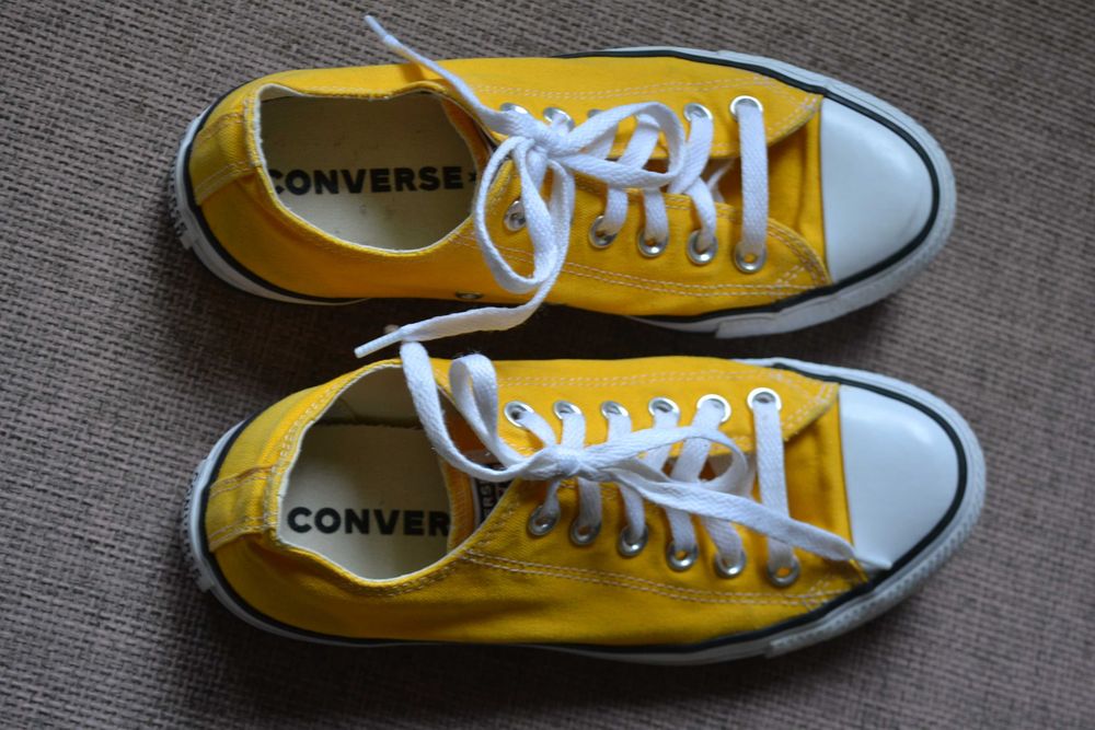 Półtramki Converse All Stars  Żółte