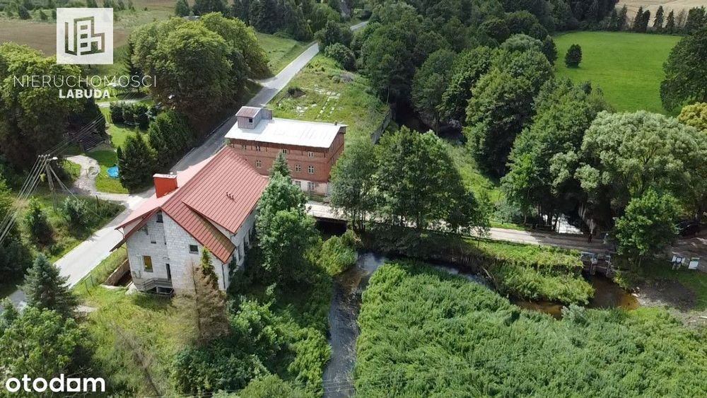 Dom z dużą działką bezpośrednio nad rzeką