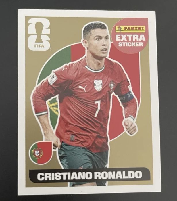 Ronaldo Gold Extra Sticker 2026 Fifa world cup Panini sticker album