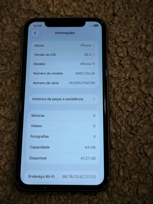 iPhone 11 desbloqueado impecável