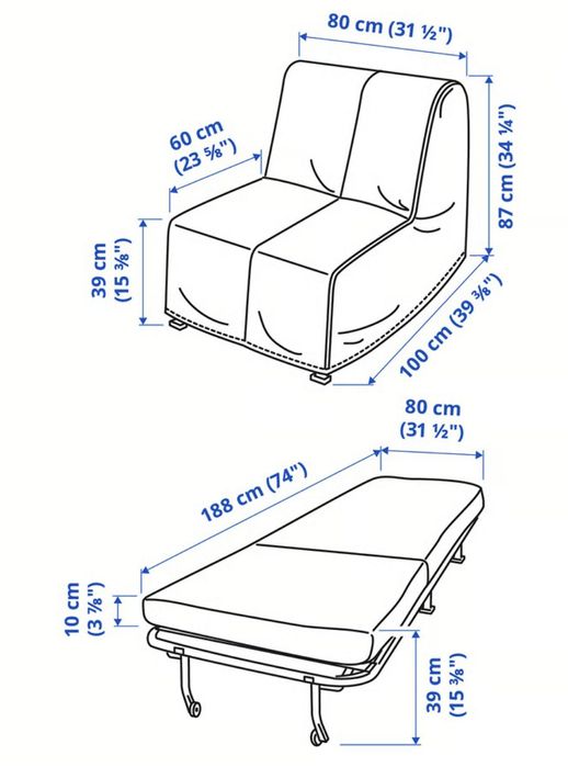 Sofá cama individual
