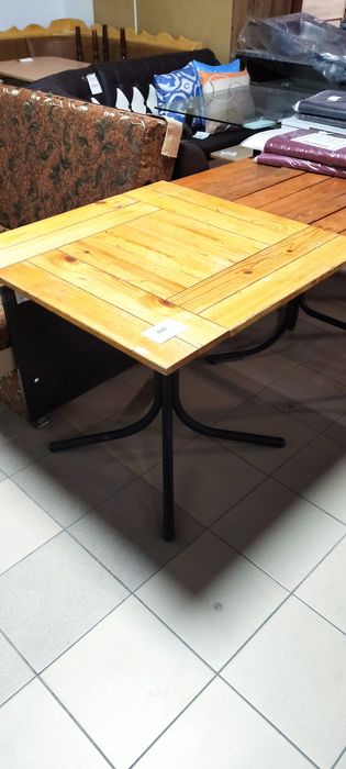 Стілець для альтанки пікніка. Метал + дерево