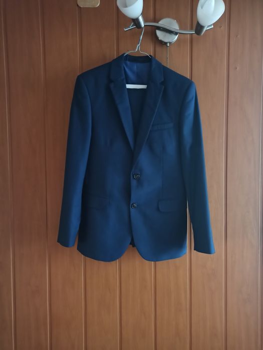 Granatowy garnitur slim fit Bytom