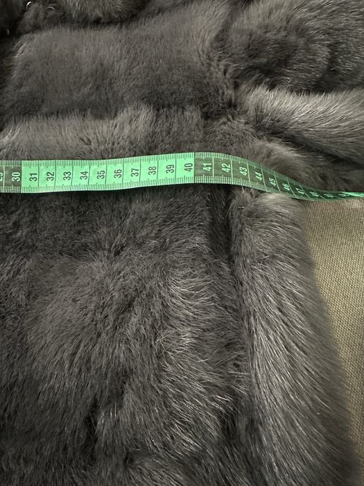 Норкова шуба сіра