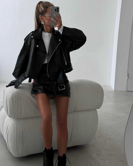 Куртка косуха жіноча весняна/Женская весенняя куртка косуха мод 501