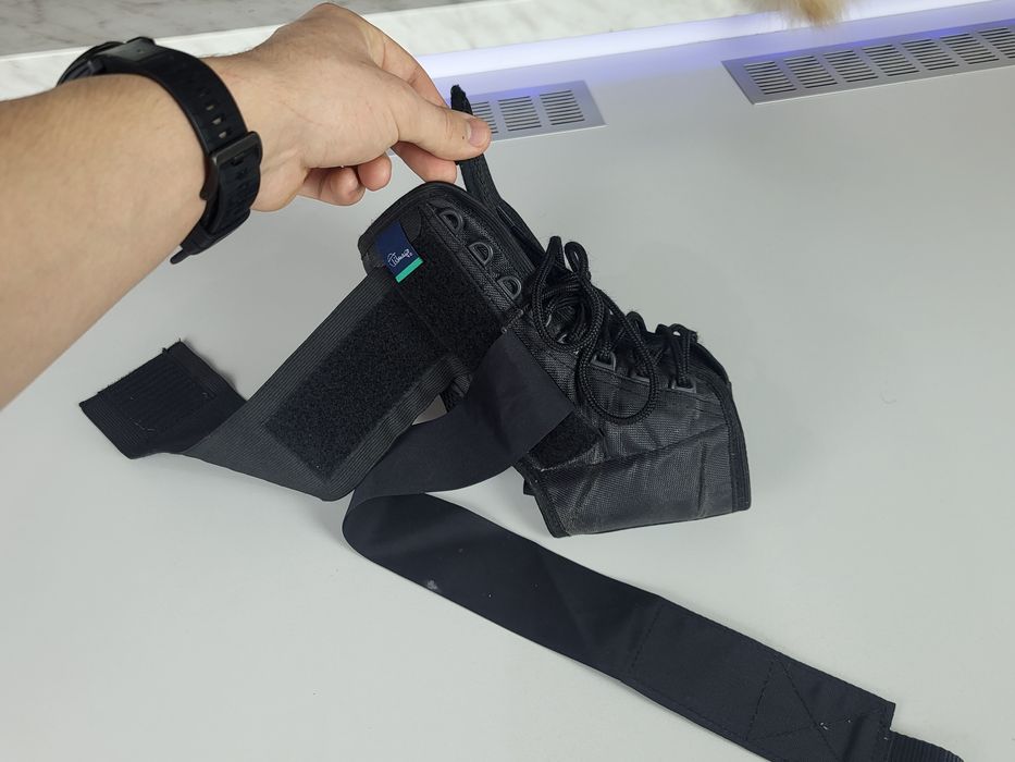 Stabilizator kostki stawu skokowego stopy czarny orteza