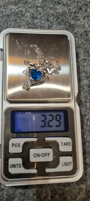 Łańcuszek srebrny, serce