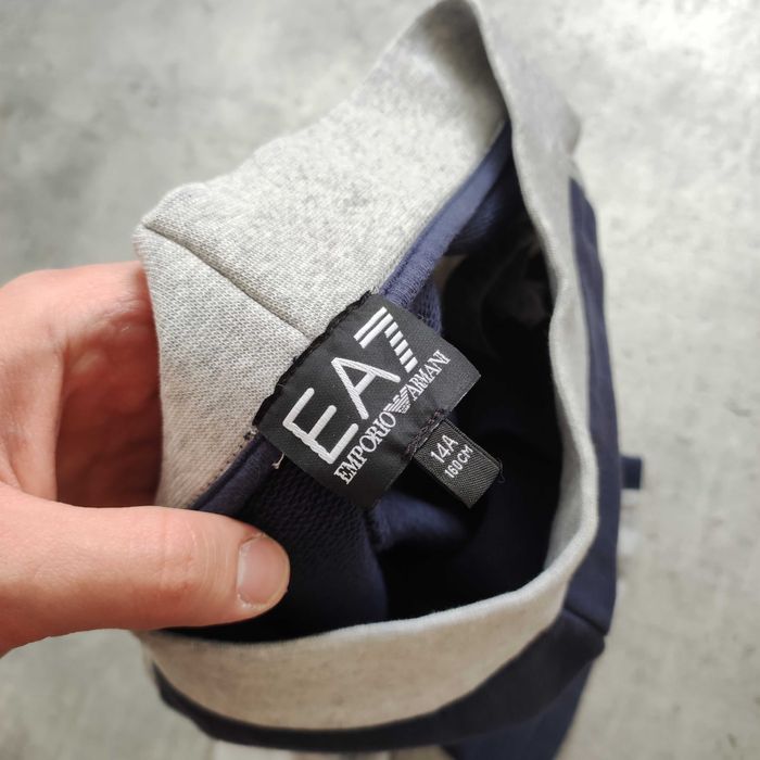 MĘSKIE Spodenki Krótkie Szorty Granatowe Lampas EA7 Emporio Armani