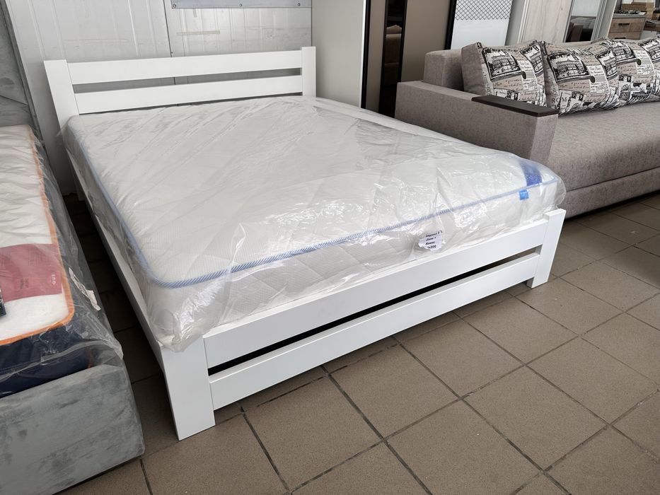 Ліжко біле,кровать,ліжко з масиву,Матрац,матрас,склад,Львів,Акція!!!