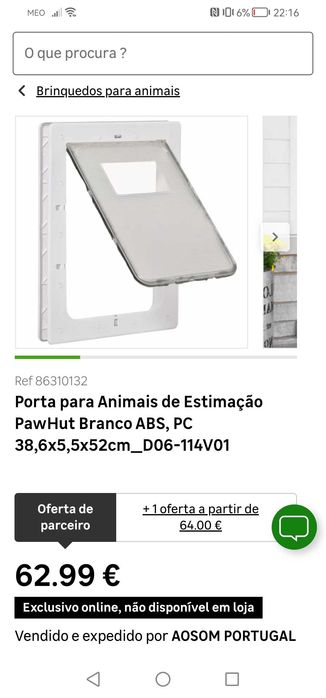 Porta gateira XL. Nova!