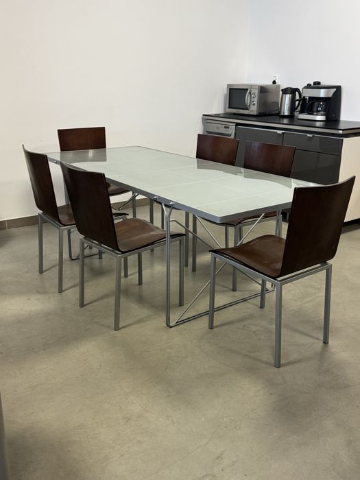 Stół + 6 krzeseł – komplet do jadalni / biura