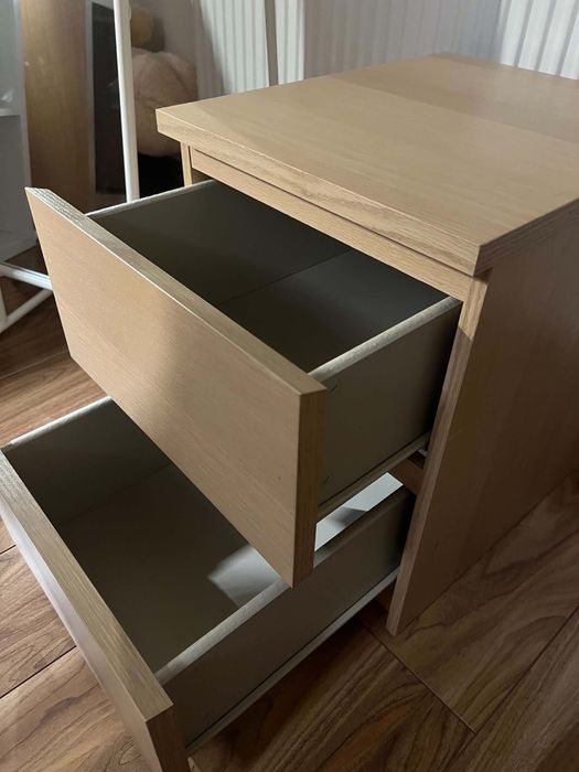 Łóżko 90x200cm Model MALM IKEA + szafka nocna