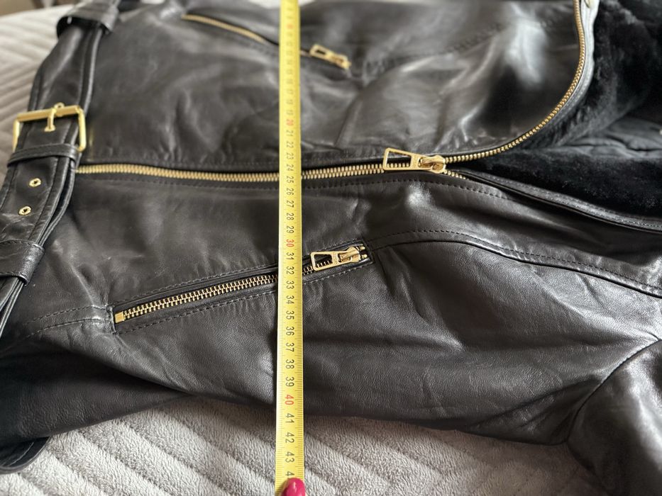 Kurtka skórzana Ochnik S raz założona