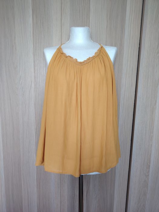 Promod musztardowy top damski oversize 40