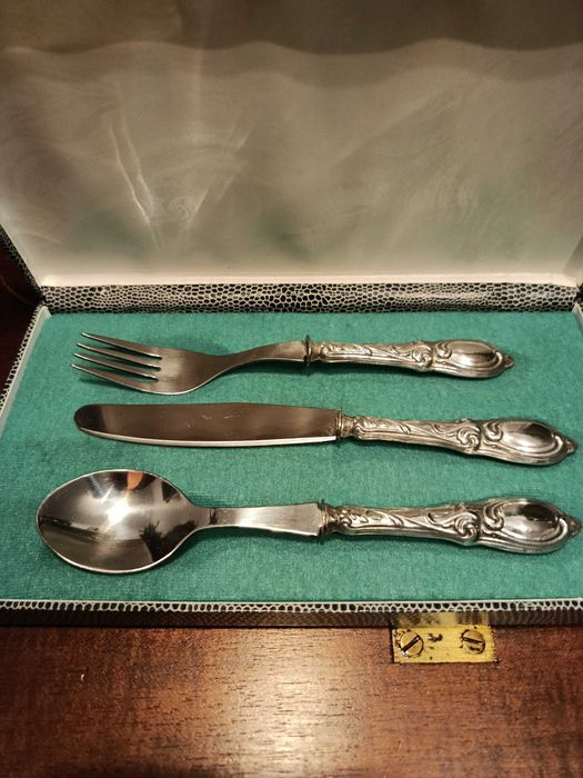 Conjunto talheres Prata Portuguesa Contrastada 835 18 cm