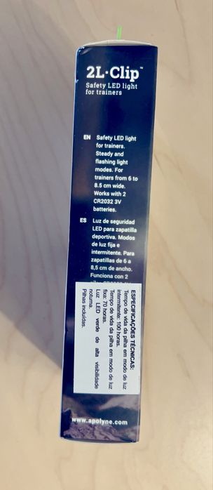 Luz LED para ténis para corrida ou caminhada