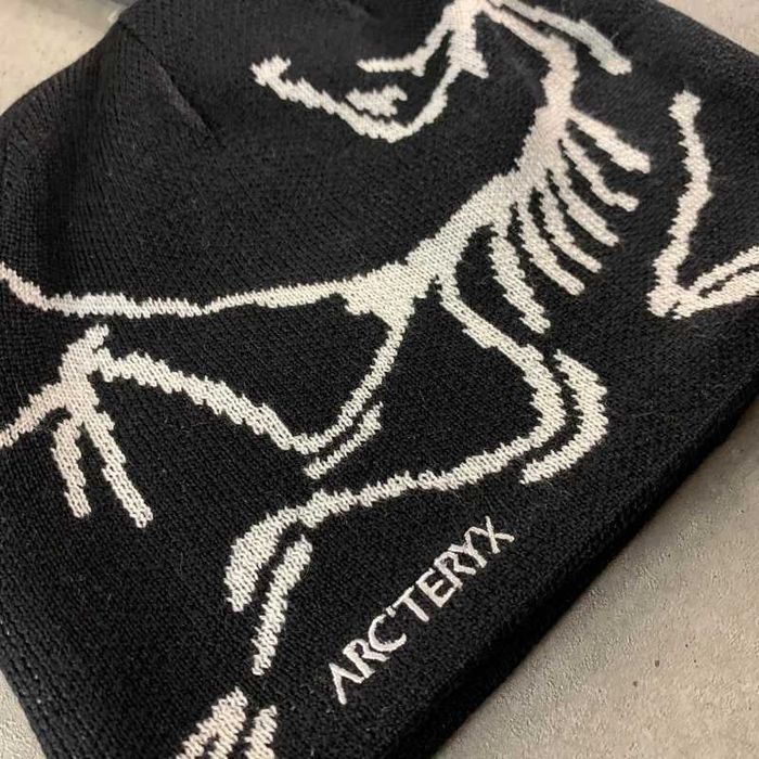 Nowy Czarny Arc'teryx Bird Head Toque Orca wełniany kapelusz