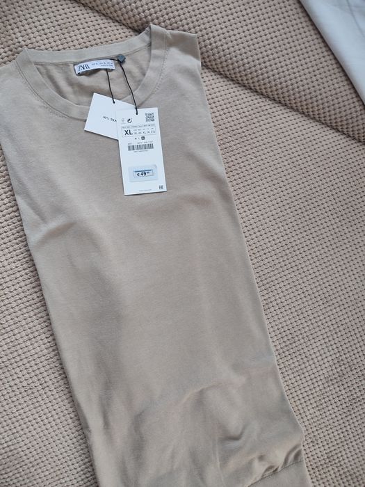 Zara Sweter Jersey męski jedwab bawełna r. XL