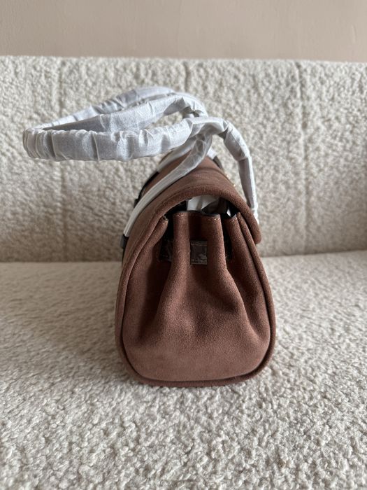 Сумка Coach Bridget Flap натуральна замш