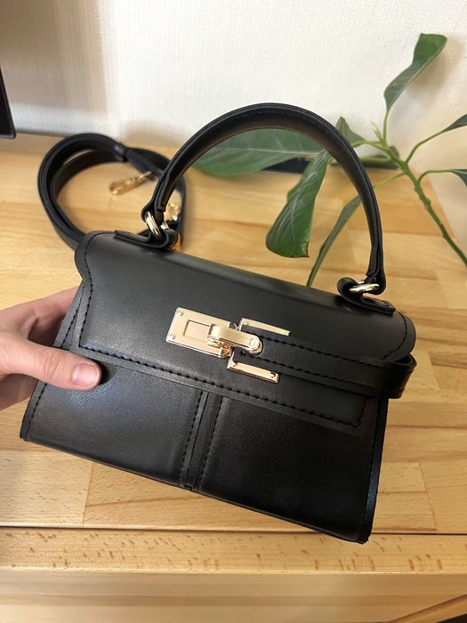 Стильна чорна жіноча сумка / женская сумка