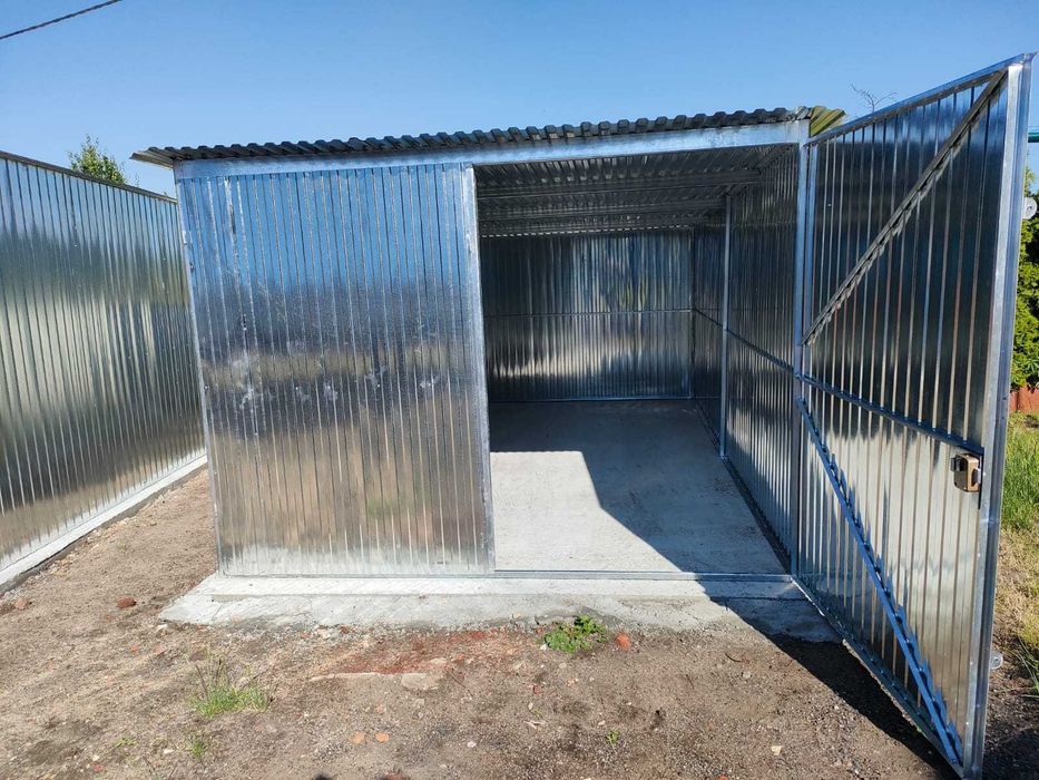 Garaż blaszany 3x5 PROMOCJA Garaż Tanio Magazyn schowek Producent 6x7 4x7 7x8 6x6 2x3 6x8 5x7 PRODUCENT Garaż blaszany na wymiar zamówienie na budowę