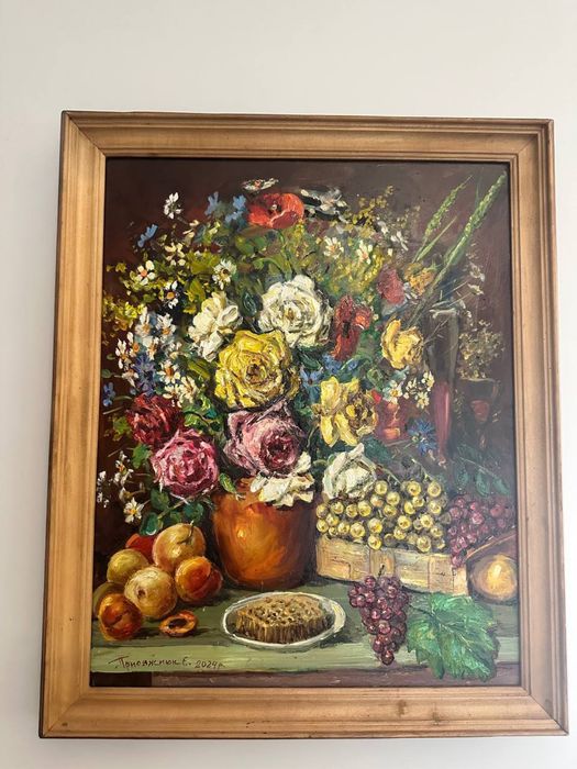 Картина для оформлення інтерʼєру, натюрморт, олія, полотно