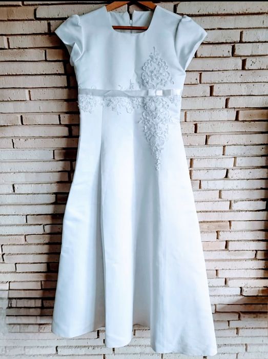 Sukienka komunijna 1 komunia Alba bolerko torebka