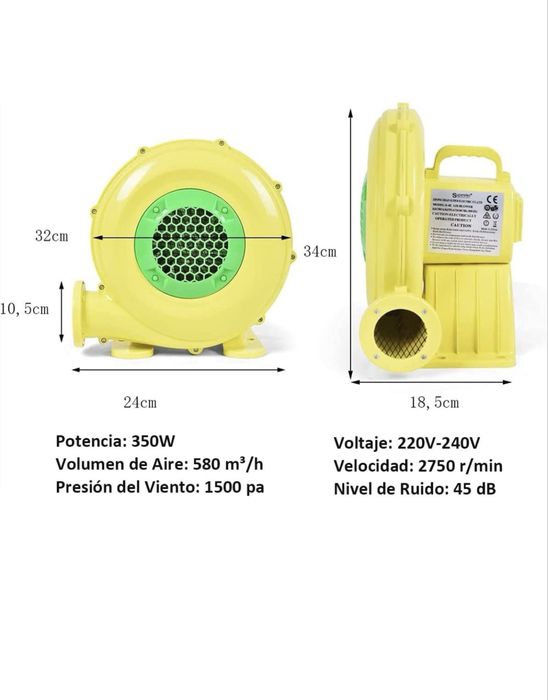 Ventilador de Ar para insuflável