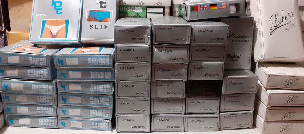 Lote de 42 slips, cuecas, boxers  de homem