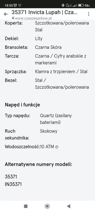 Zegarek męski Invicta Luph No.35371