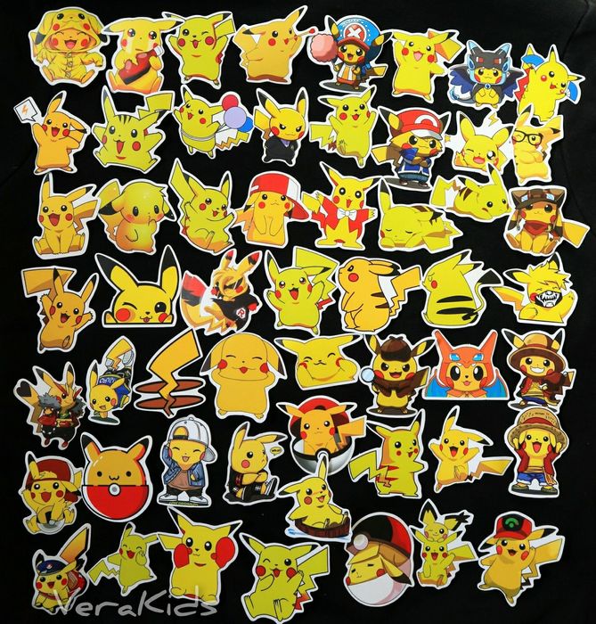 Стикеры наклейки наліпки Пикачу покемон