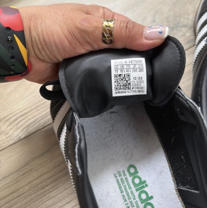 Adidas Samba OG Vegan Black/White – Tamanho 45 – Originais