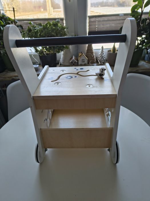 Pchacz drewniany kostka montessori Mamabrum